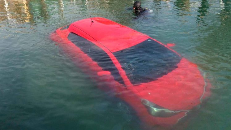 Condutora caiu em lago após seguir instruções do GPS