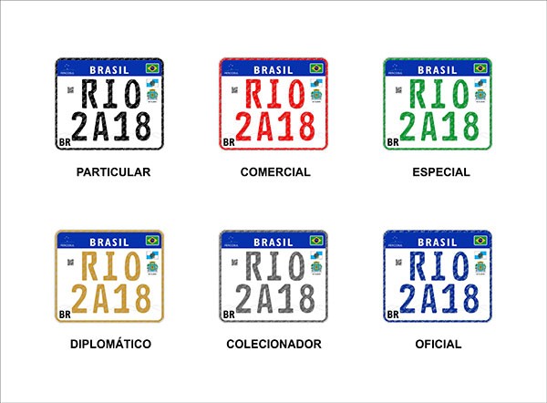 Carros do RIO começam a receber as novas Placas padrão Mercosul 3