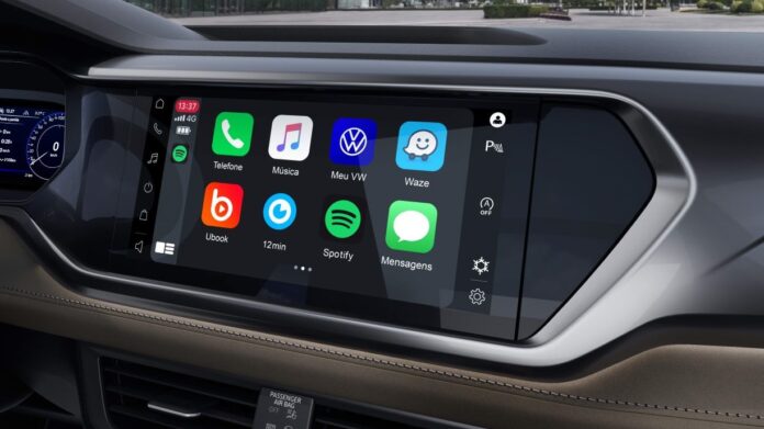 defeito vw play sem audio