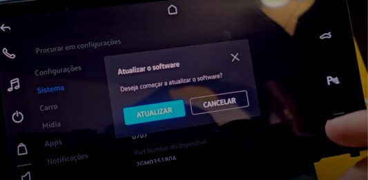 como funcionam as atualizações da central multimidia do tcross, nivus e taos